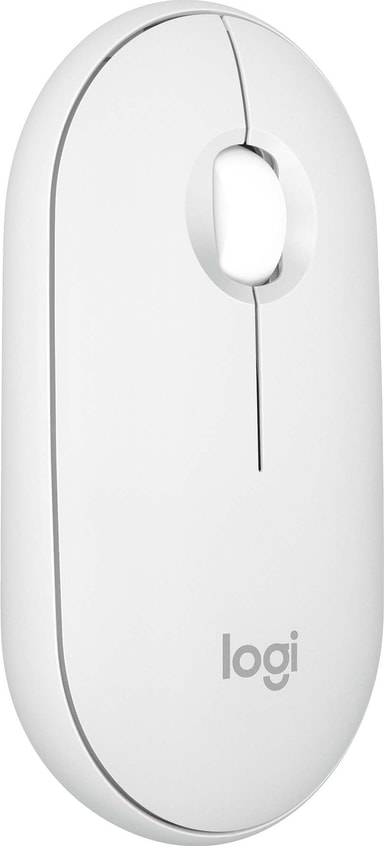 Logitech Pebble Mouse 2 M350s trådløs mus (Off-White)