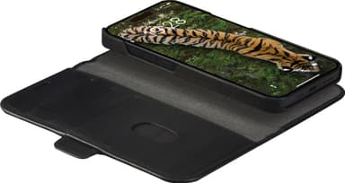 Dbramante1928 Lynge iPhone 15 lommebokdeksel (sort)