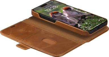 Dbramante1928 Lynge iPhone 15 lommebokdeksel (brun)