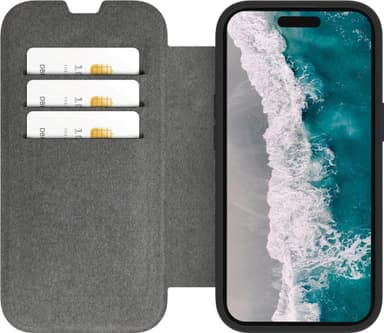 Dbramante1928 Helsinki MagSafe iPhone 15 Pro Max lommebokdeksel (sort)
