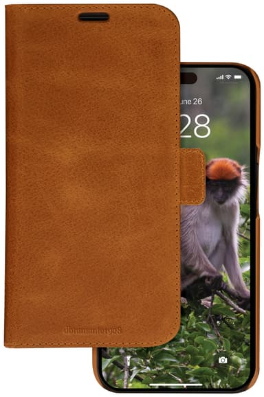 Dbramante1928 Lynge iPhone 15 Pro Max lommebokdeksel (brun)