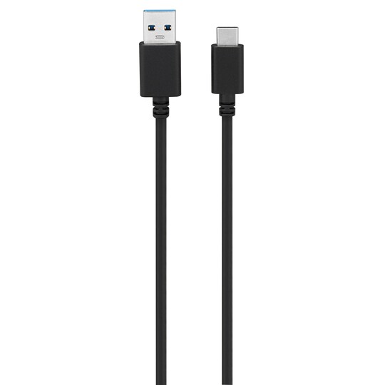 Goji billader 2,4 A med USB A til C-kabel (sort)