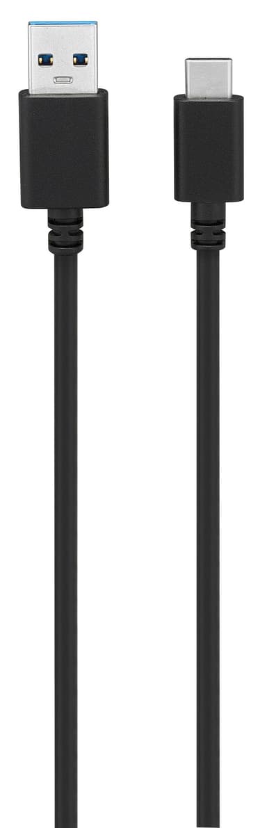 Goji billader 2,4 A med USB A til C-kabel (sort)