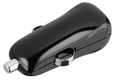 Goji billader 2,4 A med USB A til C-kabel (sort)