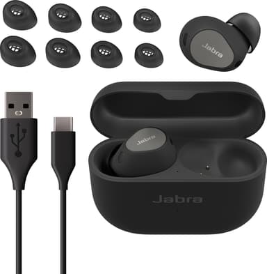 Jabra Elite 10 helt trådløse in-ear hodetelefoner (titansort)