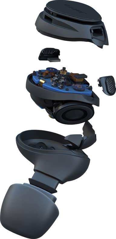 Jabra Elite 10 helt trådløse in-ear hodetelefoner (glossy sort)