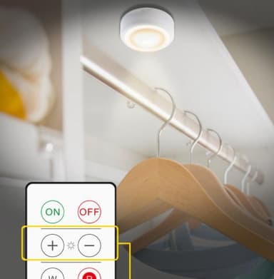 INF Lysdiode-lamper, 6 stk. med 2 fjernkontroller