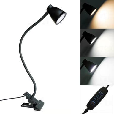 INF Dimbar LED-leselampe / klemlampe 3000-6500K