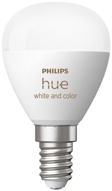 Philips Hue Luster LED-lyspære WCA 5,1W P45 E14