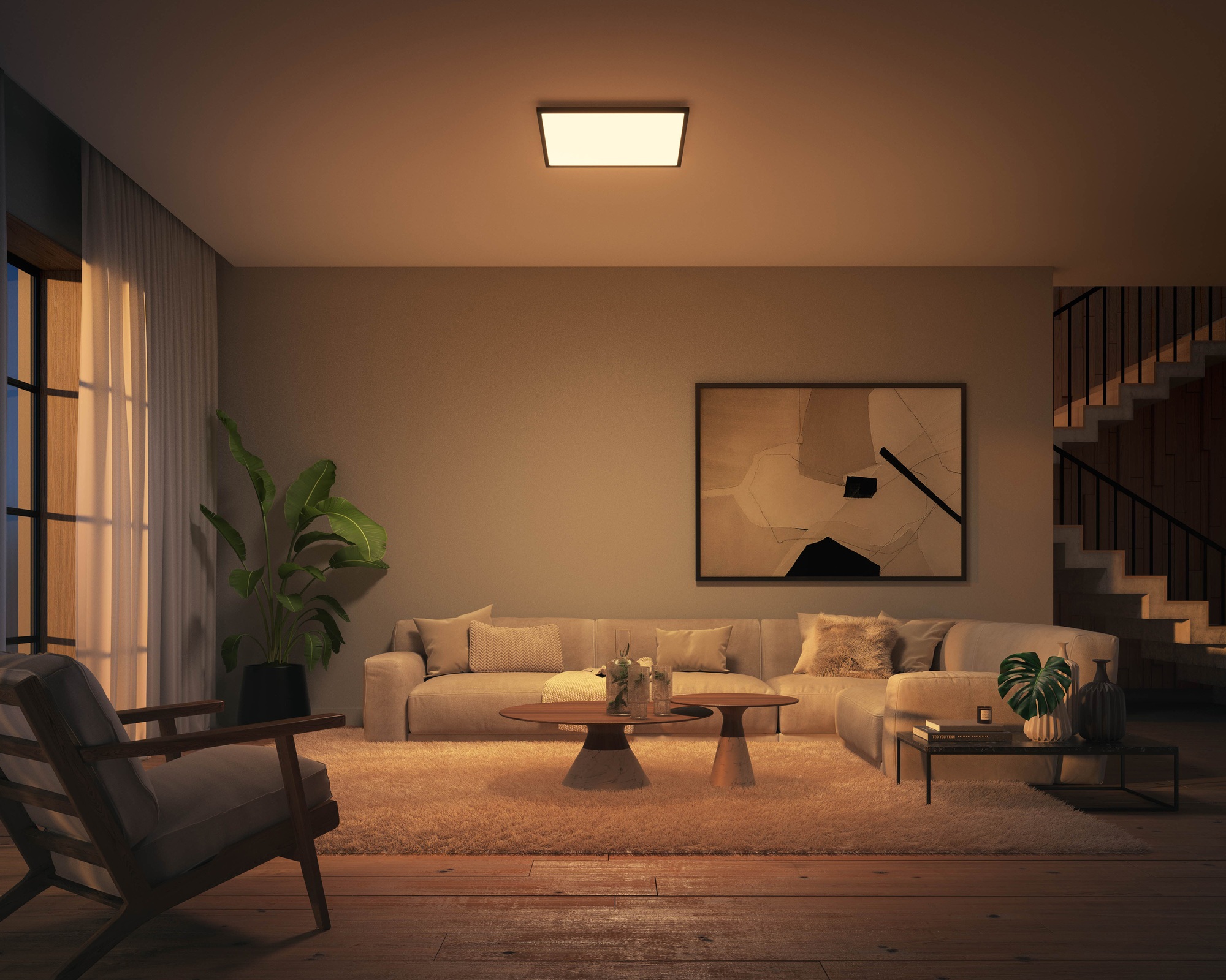 Philips Hue Aurelle Panel SQ 39W (sort)