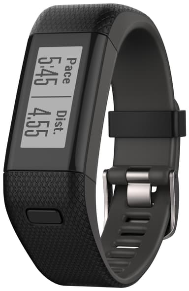 Garmin Vívosmart HR+GPS aktivitetsarmbånd (sort)