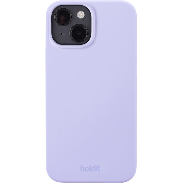 Holdit Silicone iPhone 15 deksel (lilla)