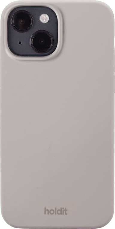 Holdit Silicone iPhone 15 deksel (grå)
