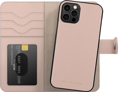 Ideal of Sweden Magnet Wallet+ iPhone 12/12 Pro lommebokdeksel (rosa)
