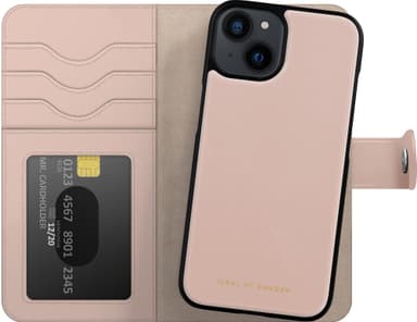 Ideal of Sweden Magnet Wallet+ iPhone 16e/15/14/13 lommebokdeksel (rosa)