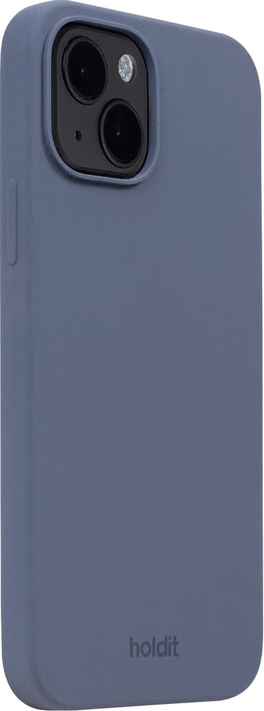 Holdit Silicone iPhone 15 deksel (blå)