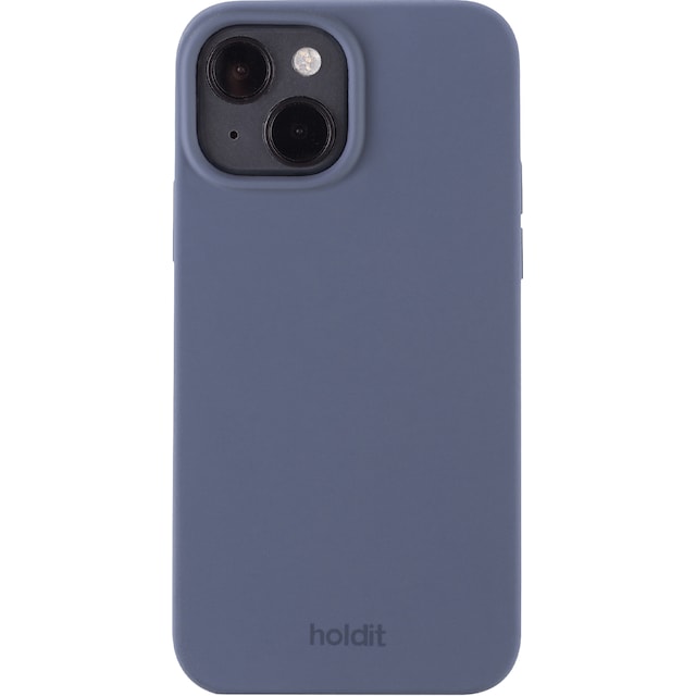 Holdit Silicone iPhone 15 deksel (blå)