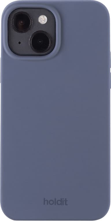 Holdit Silicone iPhone 15 deksel (blå)