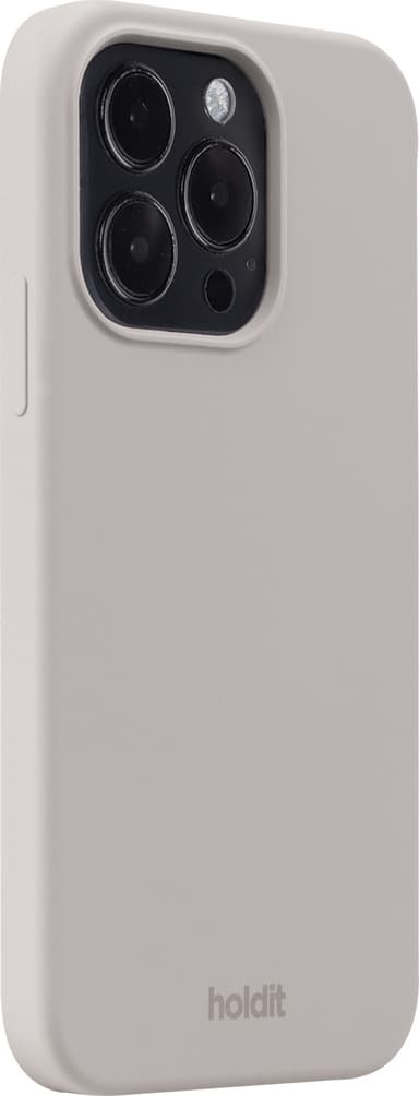 Holdit Silicone iPhone 15 Pro deksel (grå)