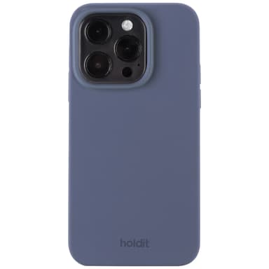 Holdit Silicone iPhone 15 Pro deksel (blå)