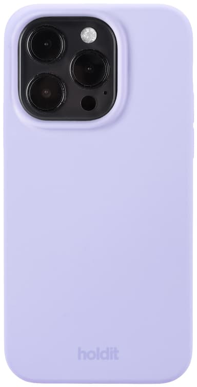 Holdit Silicone iPhone 15 Pro deksel (lilla)