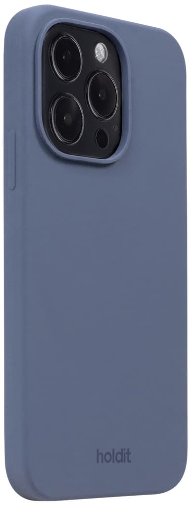 Holdit Silicone iPhone 15 Pro deksel (blå)