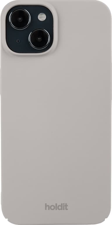 Holdit Slim Case iPhone 15 deksel (grå)