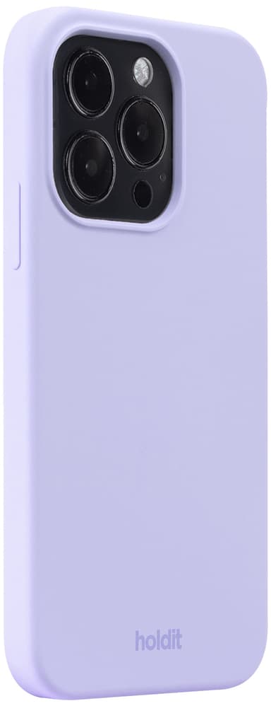 Holdit Silicone iPhone 15 Pro deksel (lilla)