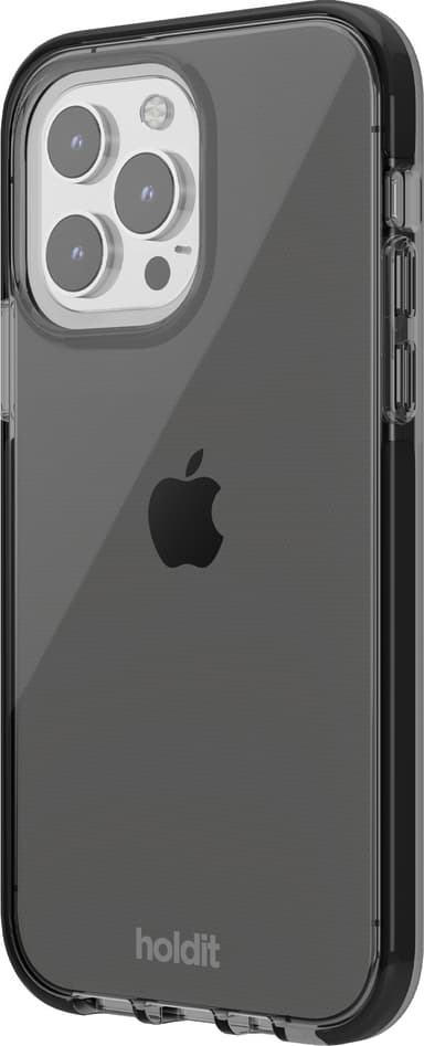 Holdit Seethru iPhone 15 Pro deksel (sort)