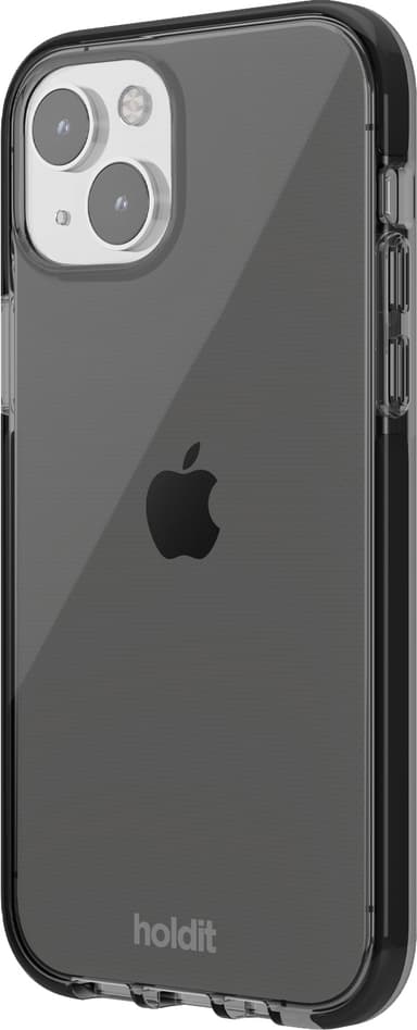 Holdit Seethru iPhone 15 deksel (sort)