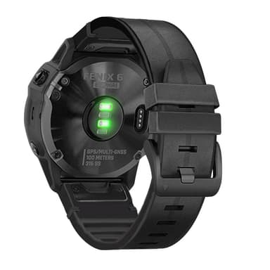 TPU-klokkerem for Garmin Fenix 6 22mm Sort