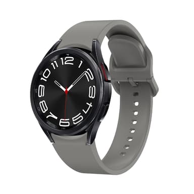 Universell silikon klokkerem i ensfarget for Samsung Galaxy Watch Grå