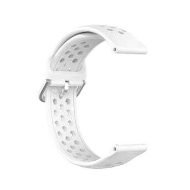 Ensfarget sportsarmbåndsklokkerem for Samsung Galaxy Watch 20 mm Hvit