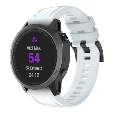 INF Silikonklokkerem for Garmin Fenix 7S/Garmin instinct 2s/Garmin Fenix 6S 20mm Hvit
