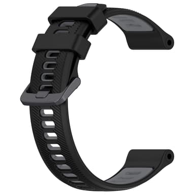 Silikon tofarget armbåndsklokkerem for Garmin Forerunner 965/955/945/745 Grå