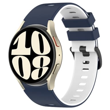 INF Tofarget silikonrem for Samsung Galaxy Watch 4/5/6/6 Classic Blå