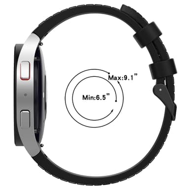 Silikon ensfarget armbåndsklokkerem for Samsung Galaxy Watch Brun L