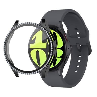 INF Bling smart klokkedeksel med skjermbeskytter til Samsung Watch 6 44 mm Sort