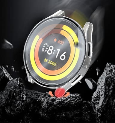 INF Smart klokkedeksel med skjermbeskytter til Samsung Galaxy Watch 6 Sølv 40 mm