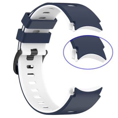 INF Tofarget silikonrem for Samsung Galaxy Watch 4/5/6/6 Classic Blå