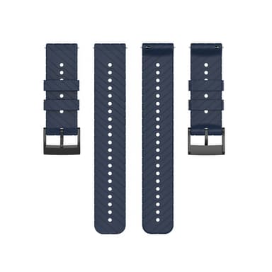 Silikon Twill Forlenget modell Klokkereim Armbånd for Garmin Forerunner 22mm Blå