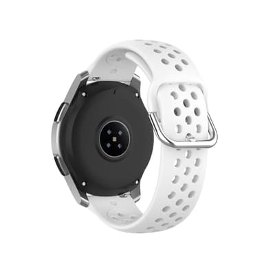 Ensfarget sportsarmbåndsklokkerem for Samsung Galaxy Watch 20 mm Hvit