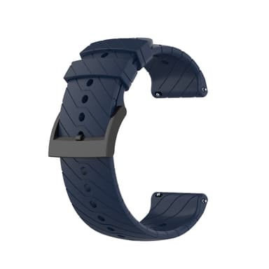 Silikon Twill Forlenget modell Klokkereim Armbånd for Garmin Forerunner 22mm Blå
