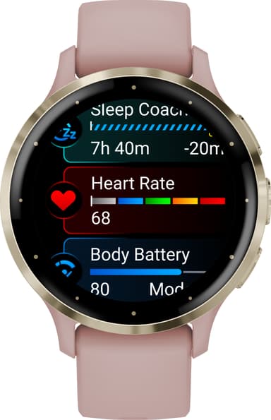 Garmin Venu 3S smartklokke (rosa)