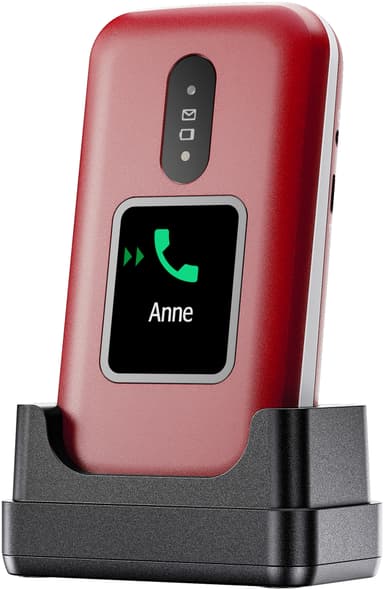 Doro 2881 mobiltelefon (rød)