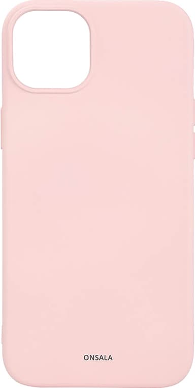 Onsala iPhone 15 Plus Silicone deksel (rosa)