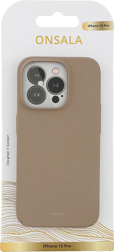 Onsala iPhone 15 Pro Sand Burst deksel (beige)