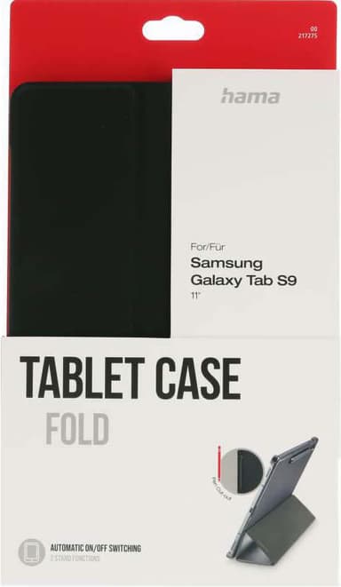 Hama nettbrettdeksel til Galaxy Tab S9 (sort)