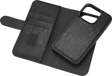 Gear 2in1 iPhone 15 Pro 3 lommebokdeksel (sort)