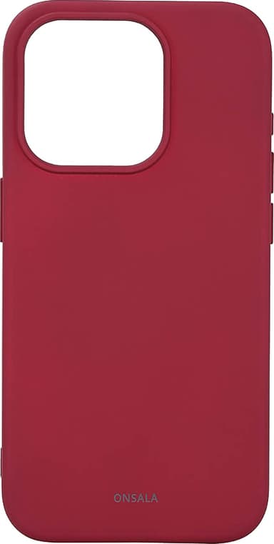 Onsala iPhone 15 Pro Silicone deksel (rød)